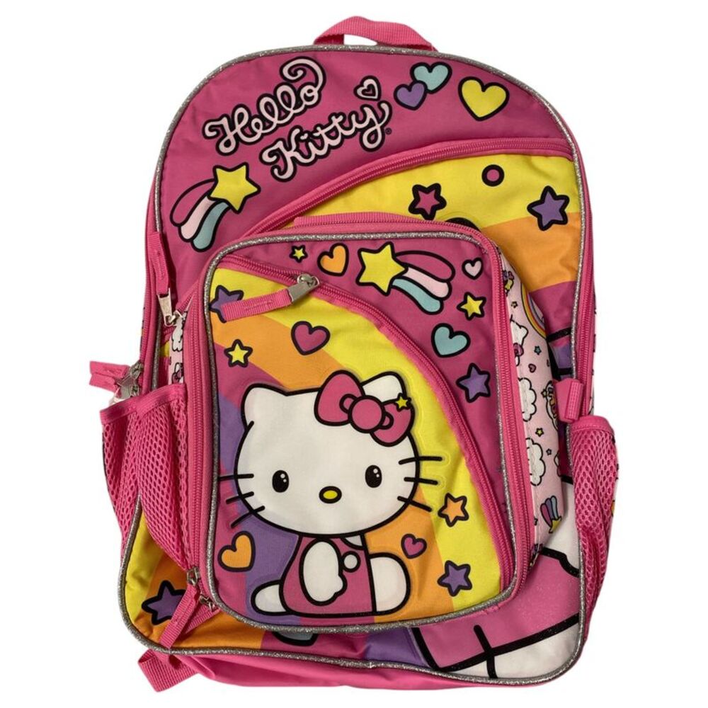 Licensed Children's Character Backpack with Detachable Lunch Tote - Hello Kitty